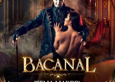 cartel Bacanal Circo de los Horrores fotografía J.C.AREVALO -Arte Visual-