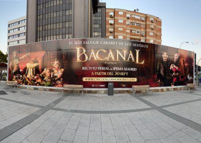 cartel Bacanal Circo de los Horrores fotografía J.C.AREVALO -Arte Visual-